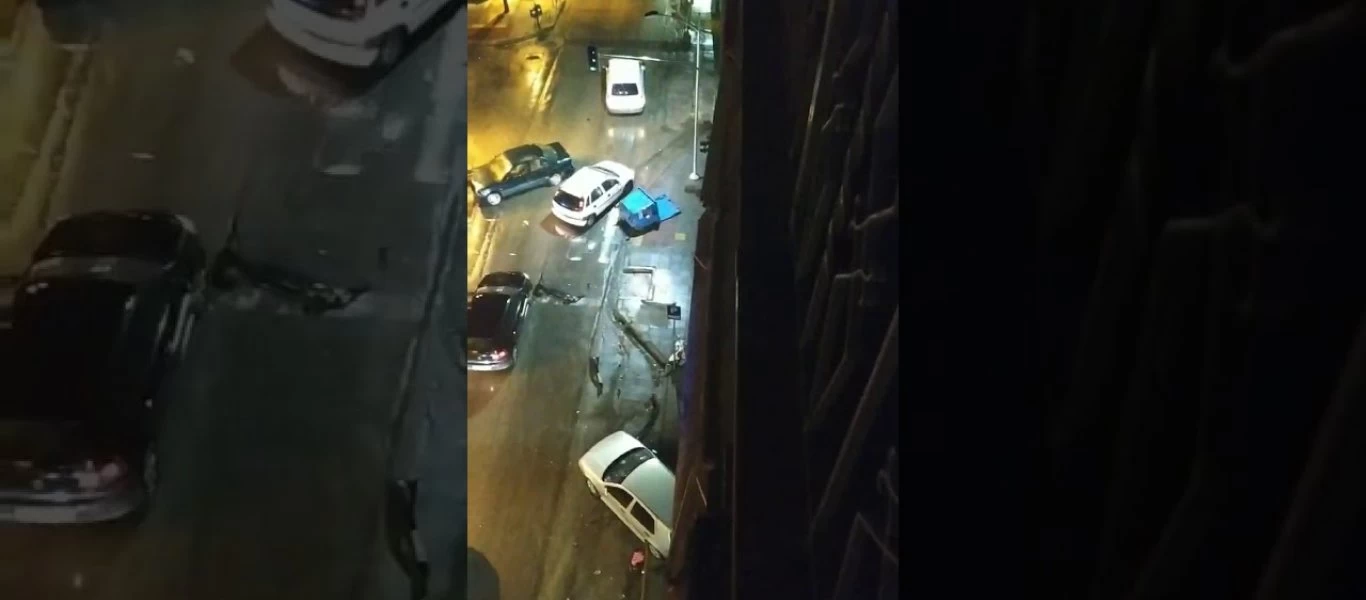 Θεσ/νίκη: Ασυνείδητος οδηγός προκάλεσε ατύχημα και παράτησε το ΙΧ του στη μέση του δρόμου (βίντεο)